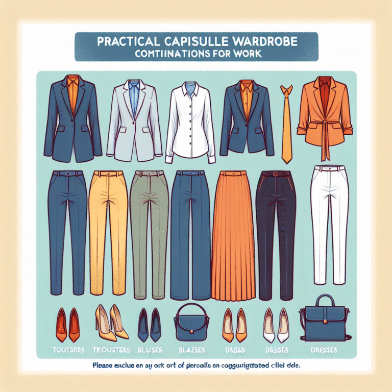 combinações práticas de roupas cápsula para trabalho