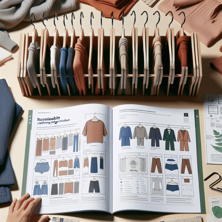 organização de roupas sustentáveis: um guia prático
