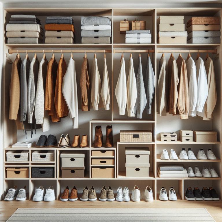 métodos minimalistas para organizar seu armário de forma eficiente